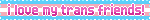 i love my trans friends